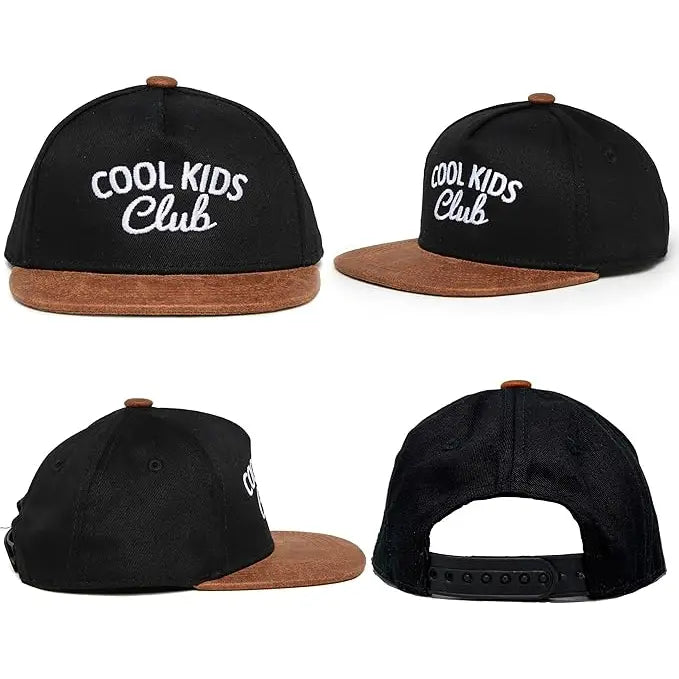 Cool Kids Club Black/Faux Leather Cap