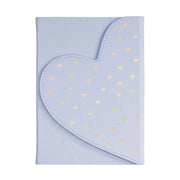Dayna Lee Heart Flap Journal, Lt Blue