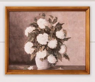 White Meadow Floral Wall Art