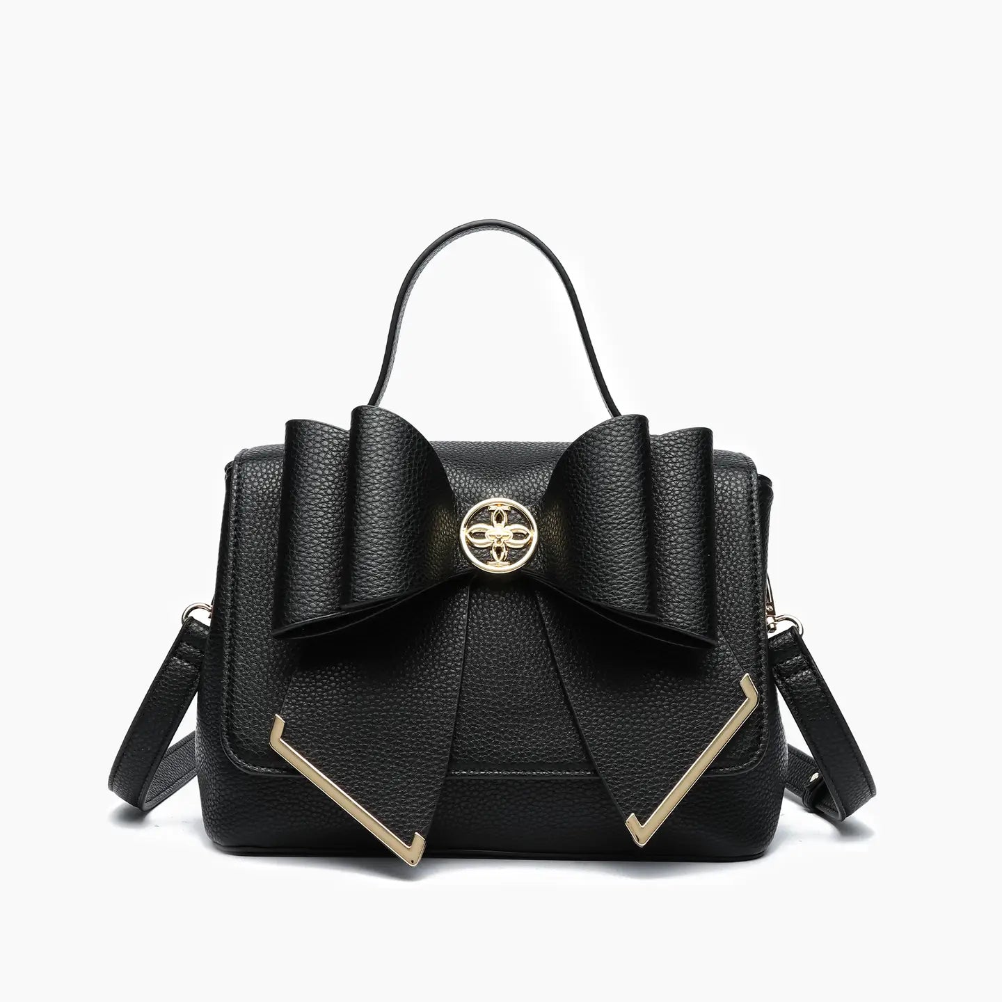 Jasmin Black Bowtie Purse