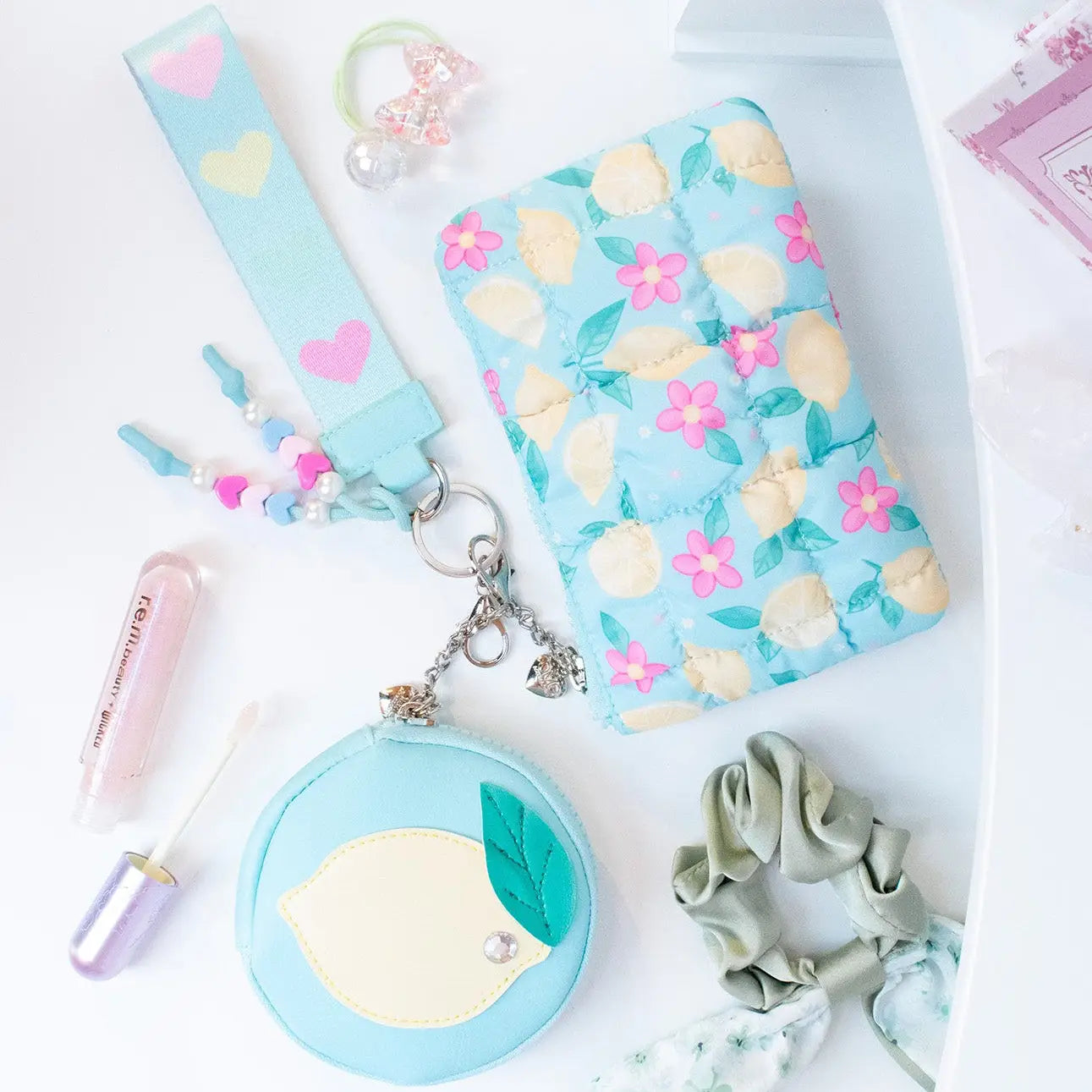Lemons 3pc Wristlet Set