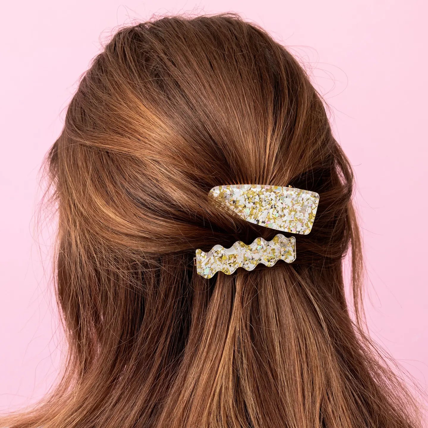 2pc Pearl Confetti Clip Set