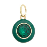 Emerald Bezel Charm