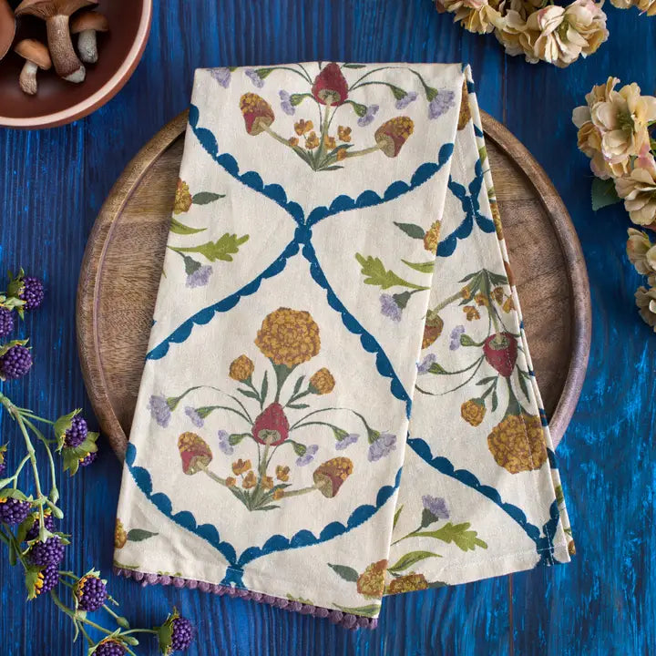 Folk Diamond Kitchen Towel