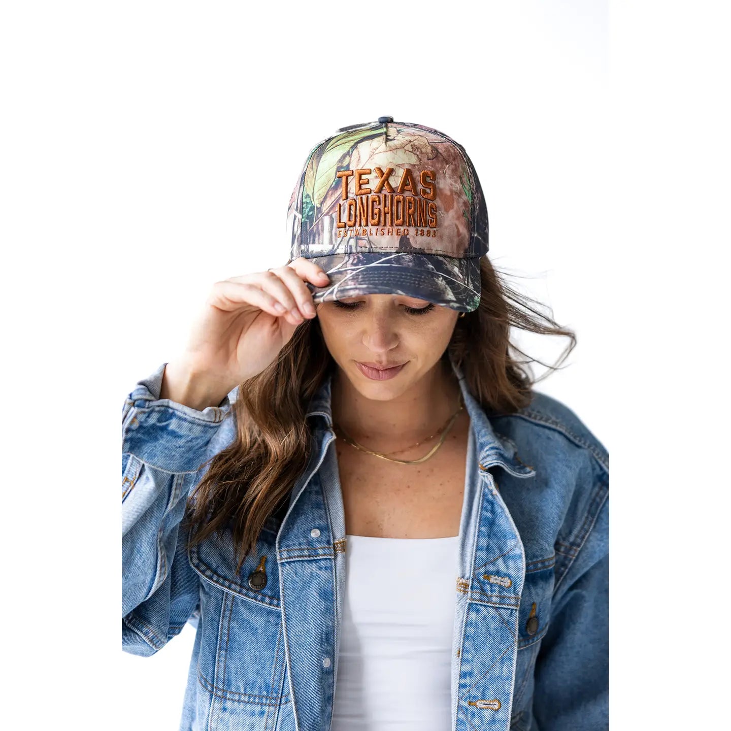 Longhorns Camo Trucker Hat