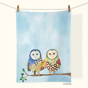 Owl Love Cotton Tea Towel