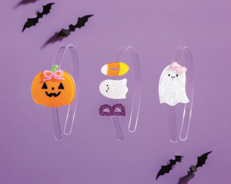 Spooky Acrylic Headbands
