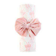 Pink Bow Swaddle & Headband