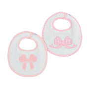 Pink Bow Bib