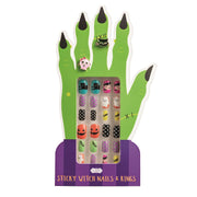 Purple Halloween Ring & Nail Set