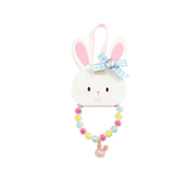 Blue Bunny Charm Bracelet & Ring Set