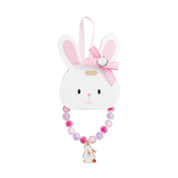 Pink Easter Charm Bracelet & Ring Set