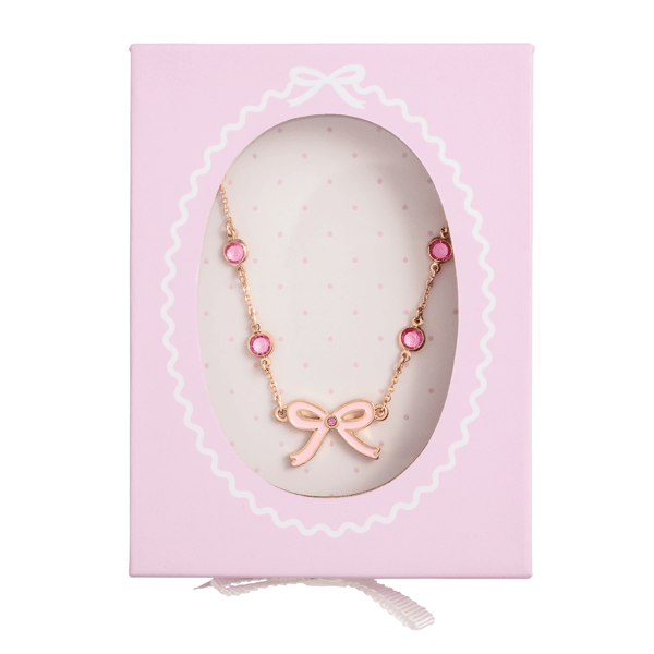 Bow Rhinestone Necklace