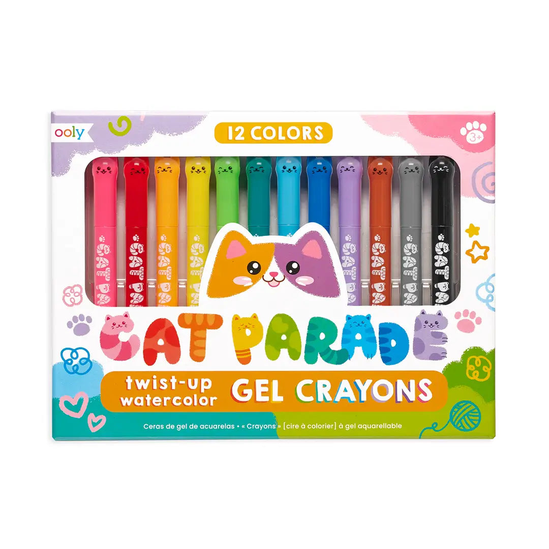 Cat Parade: Twist-Up Watercolor Gel Crayons