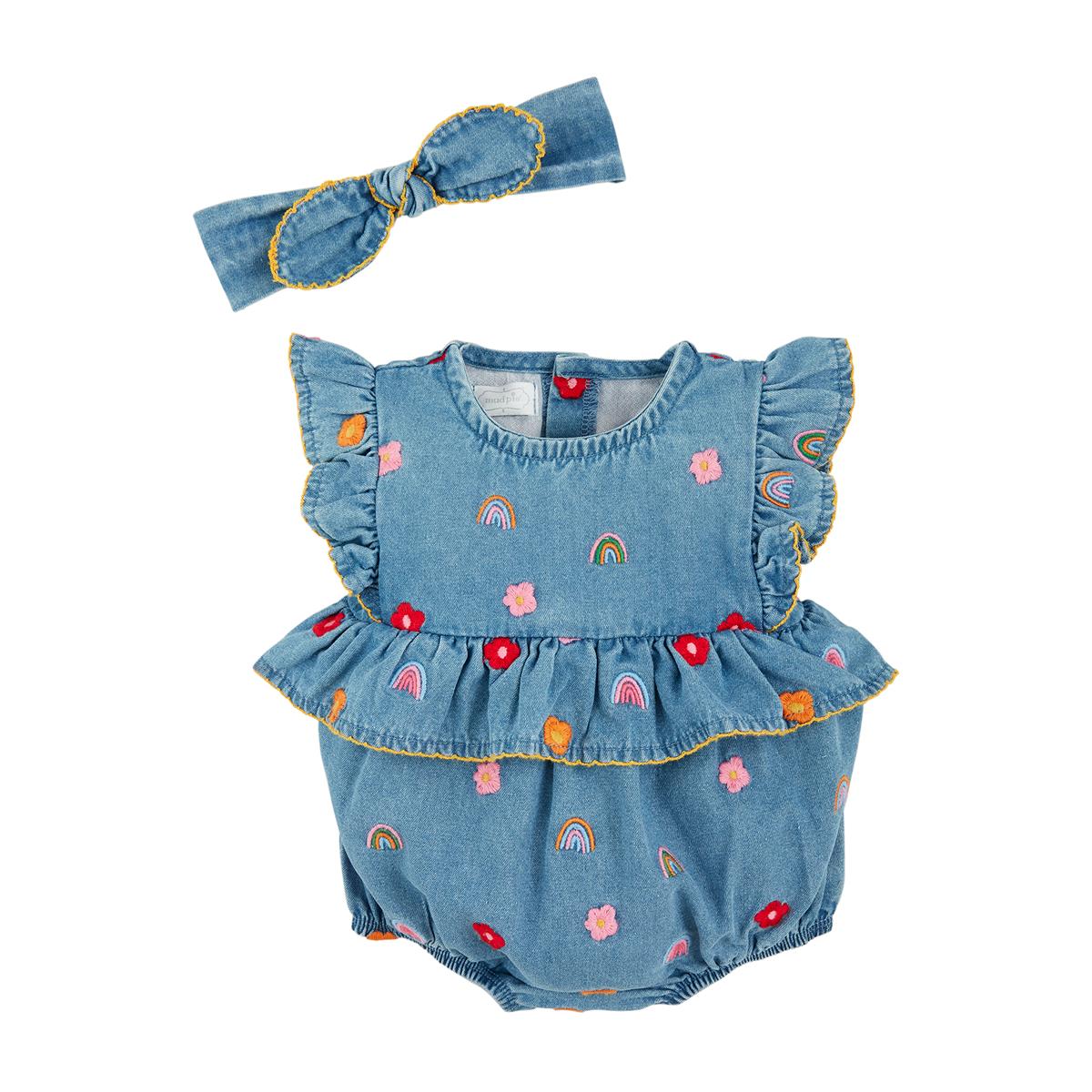 Denim Bubble & Headband Set