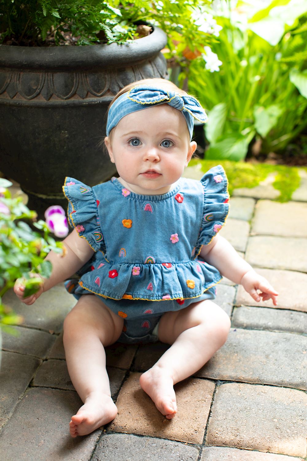 Denim Bubble & Headband Set