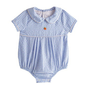 Blue Gingham Pumpkin Bubble