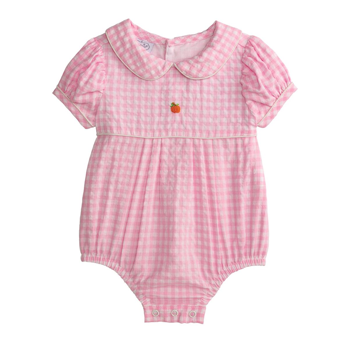 Pink Gingham Pumpkin Bubble