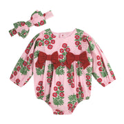 Christmas Block-Print Bubble & Headband Set