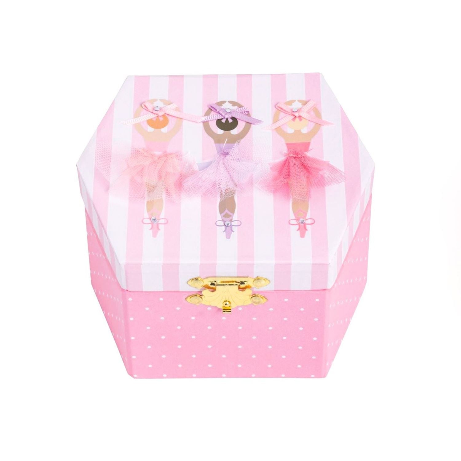 Three Ballerinas Musical Jewelry Box