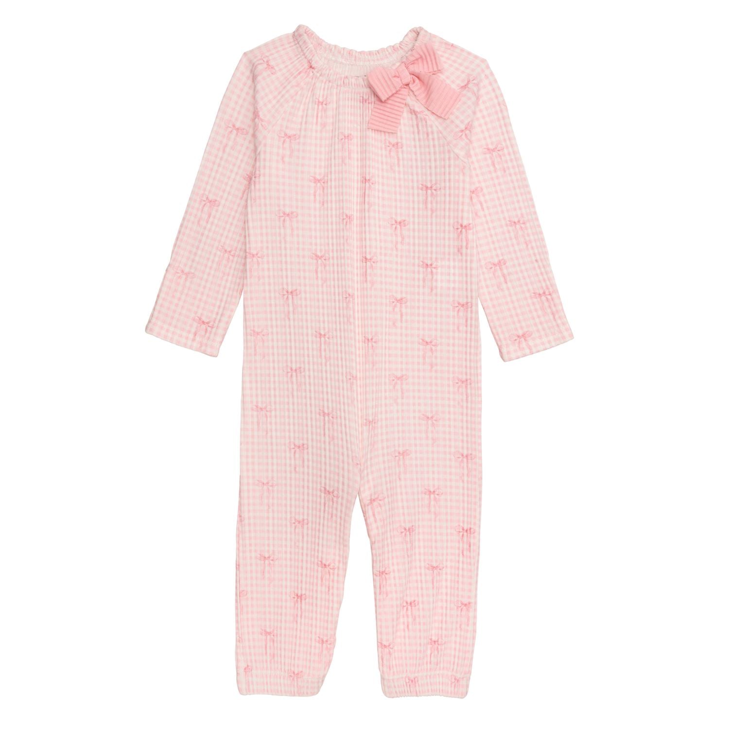 Pink Gingham Bow Gown