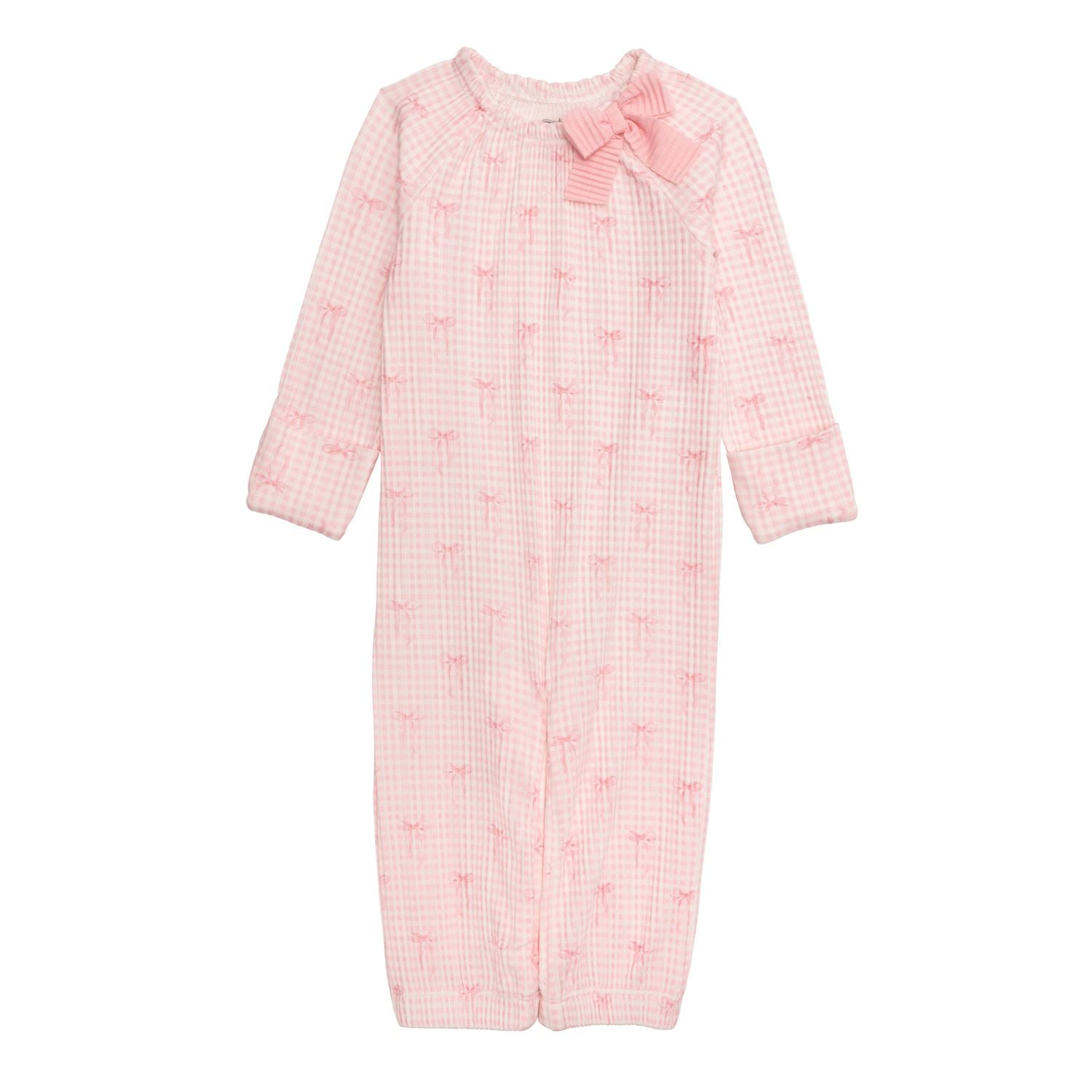 Pink Gingham Bow Gown