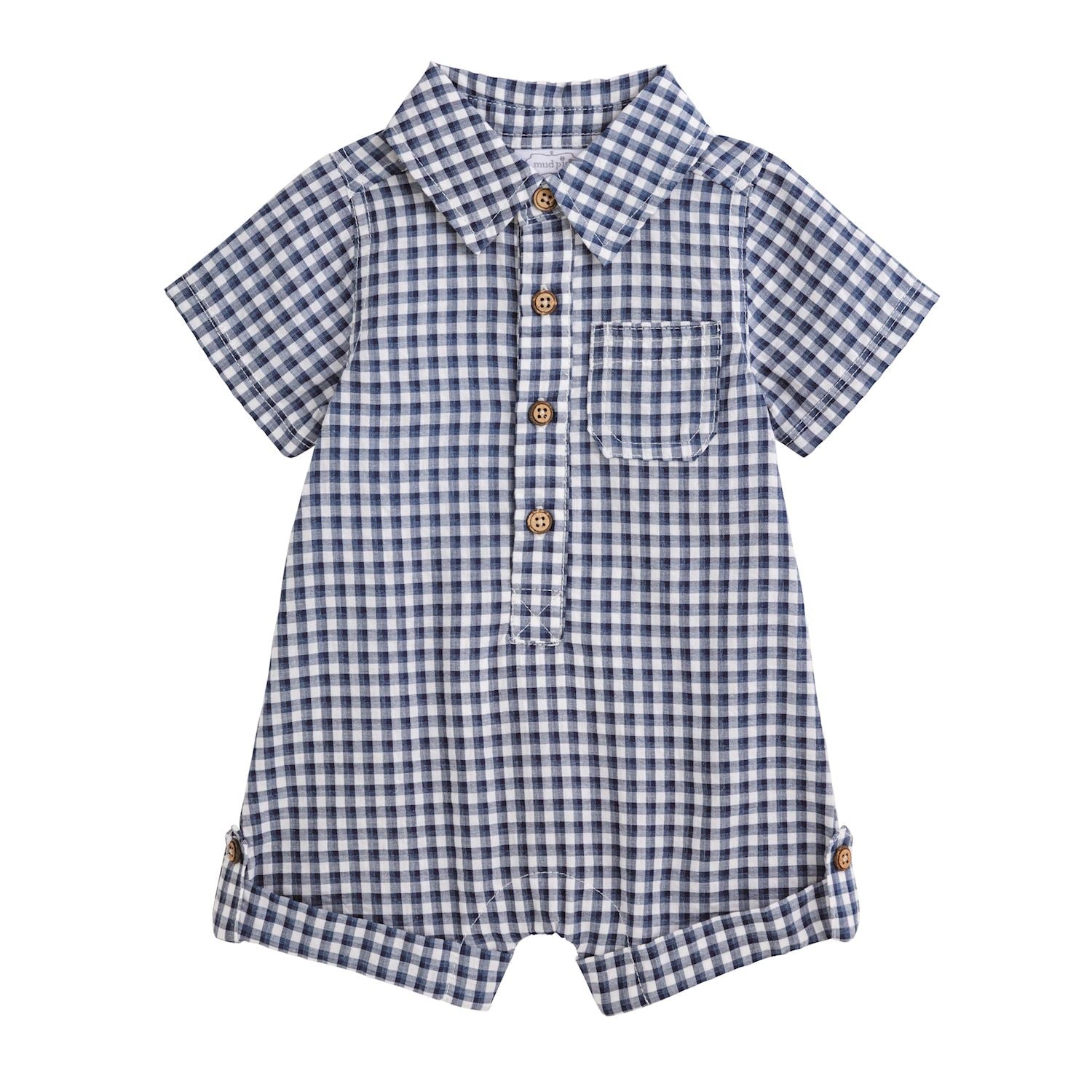 Blue Gingham Shortall