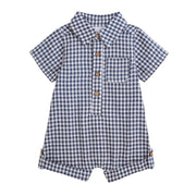 Blue Gingham Shortall