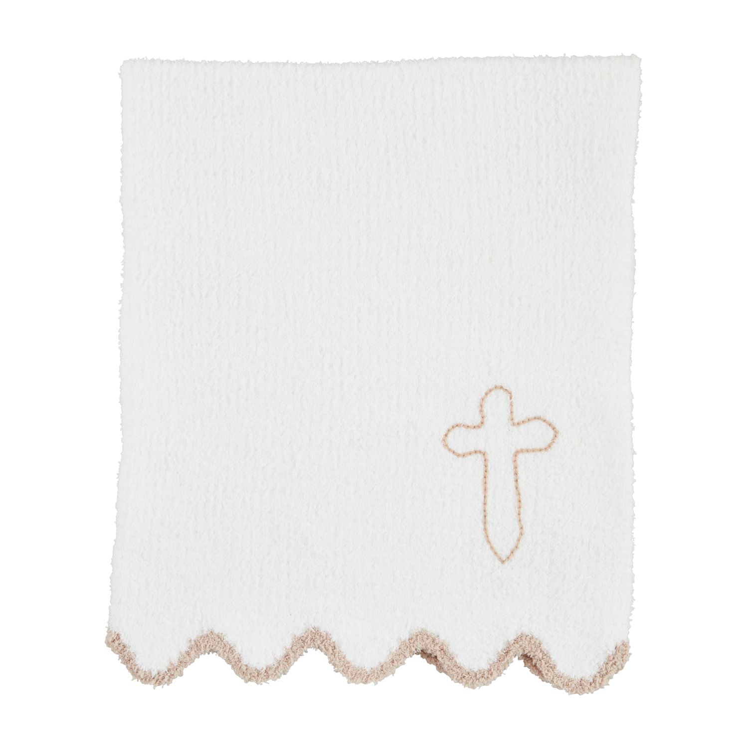 Cross Scalloped Blanket