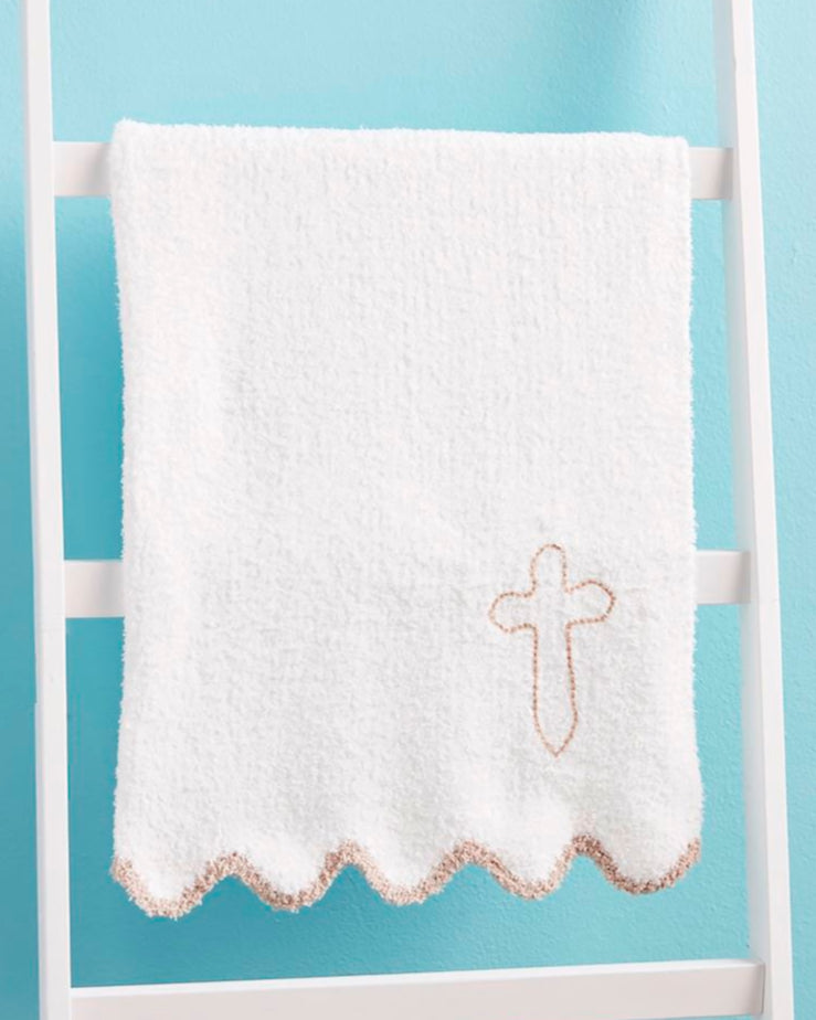 Cross Scalloped Blanket