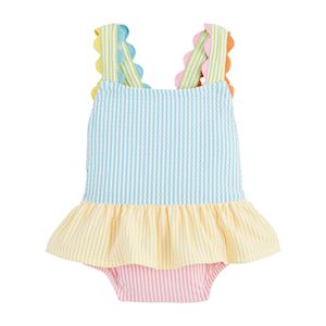 Seersucker Ric-Rac Swimsuit