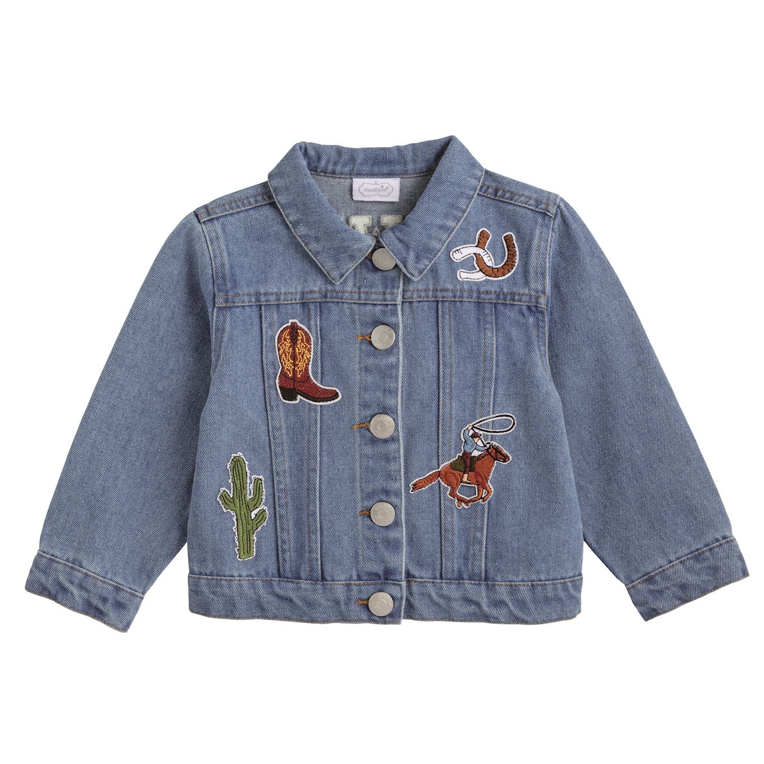 Western Denim Patch Jacket