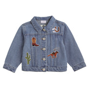 Western Denim Patch Jacket