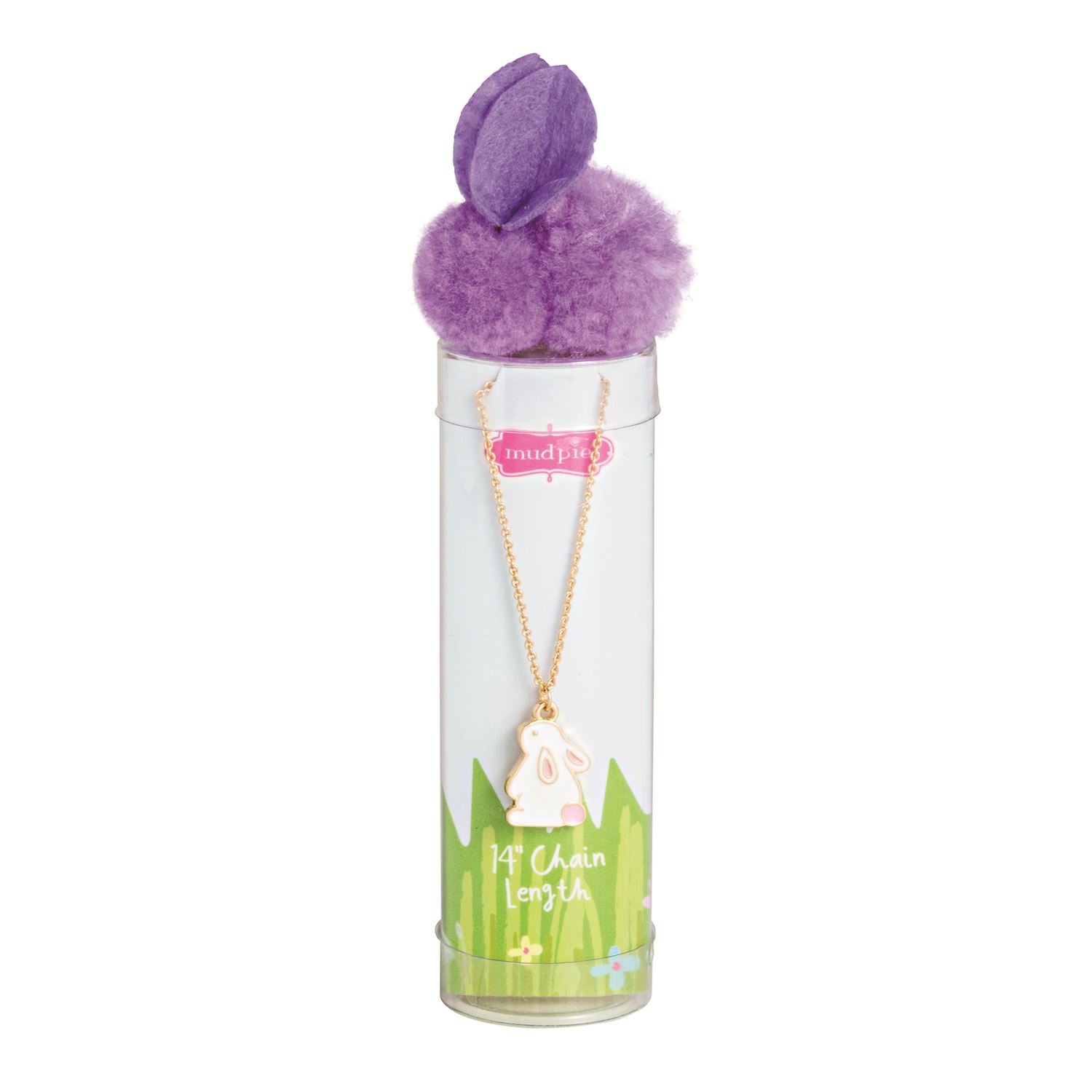 Purple Easter Bunny Necklace