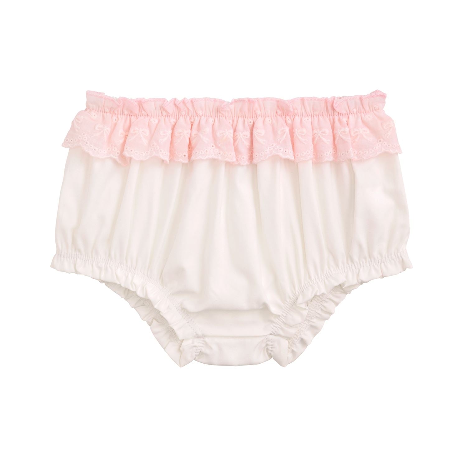 Eyelet Trim Bloomers White