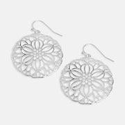 Blooming Floral Earrings - Silver