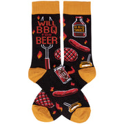 Will BBQ For Beer Socks