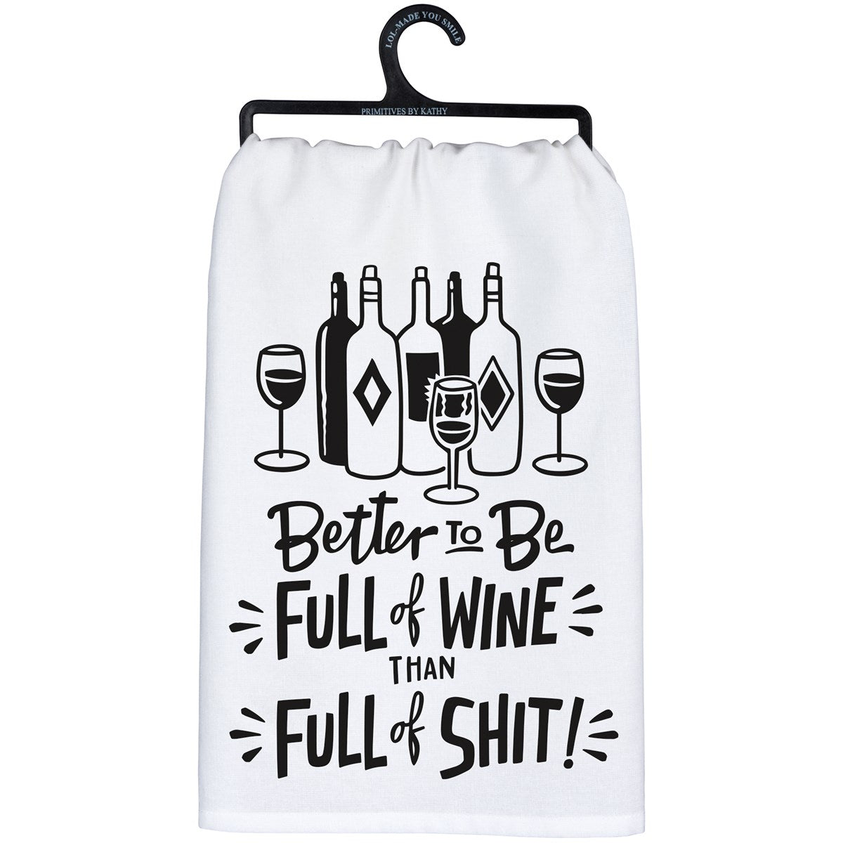 Full Of Wine Kitchen Towel