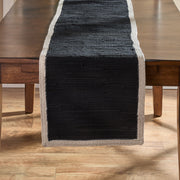 Dune  Black Table Runner 54" L