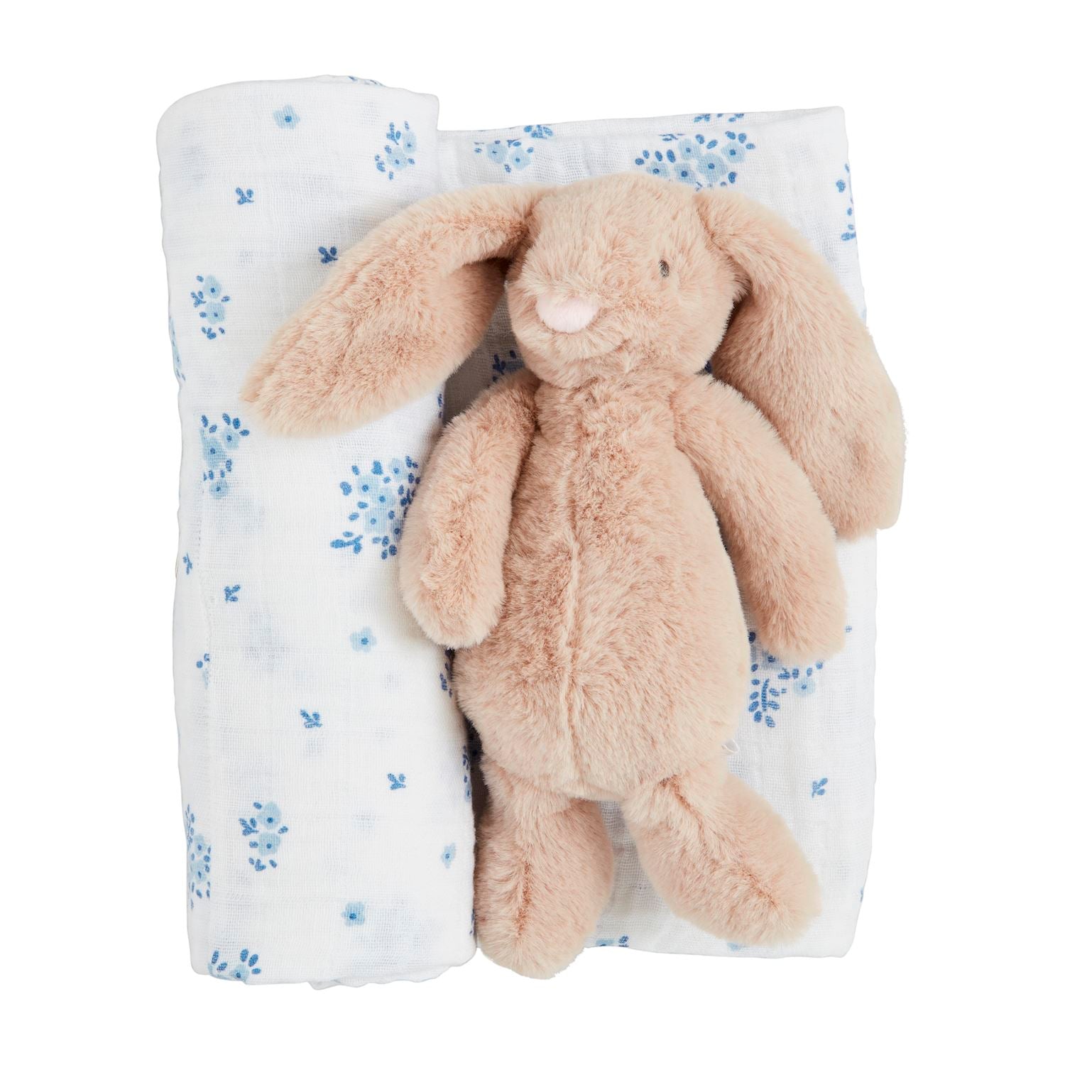 Ditzy Floral Swaddle & Bunny