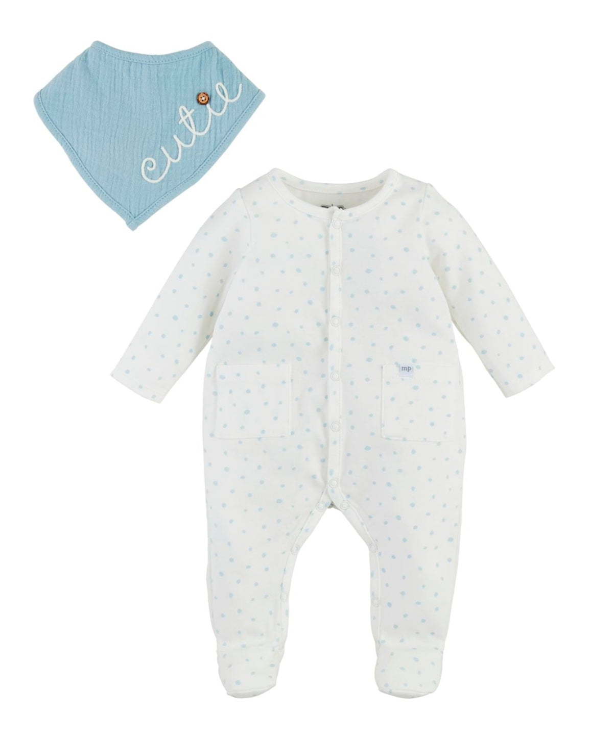 Cutie Dot Sleeper & Bib Set