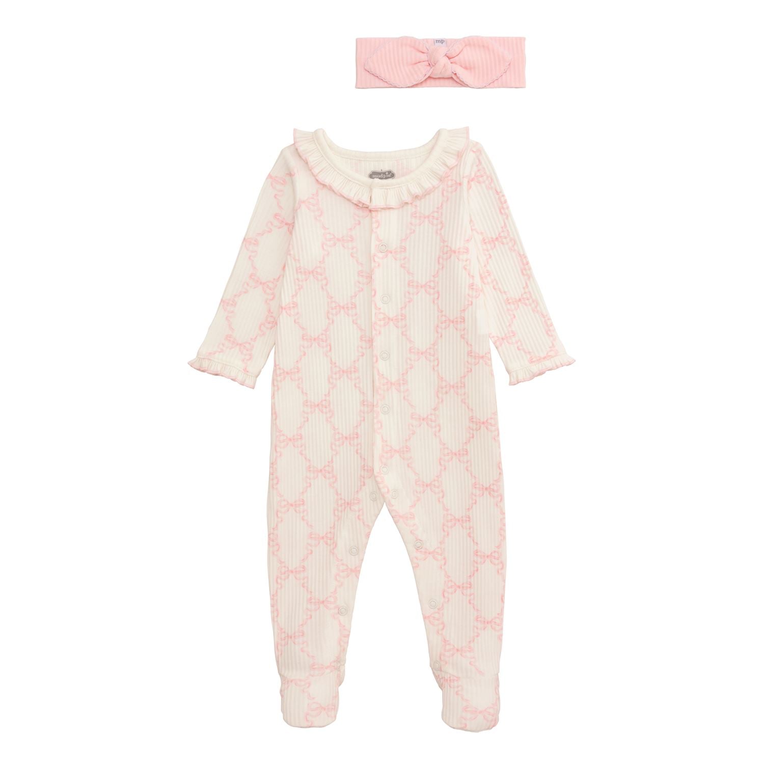 2pc Bow Sleeper & Headband Set