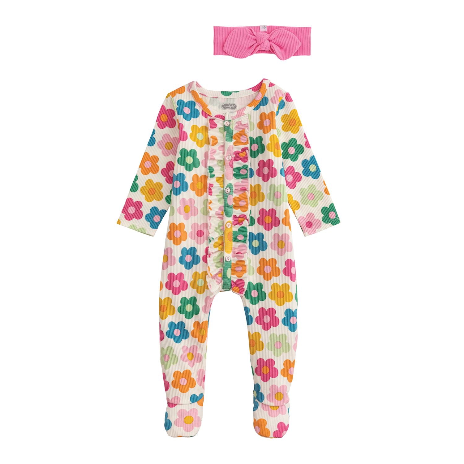 2pc Flower Power Sleeper & Headband Set
