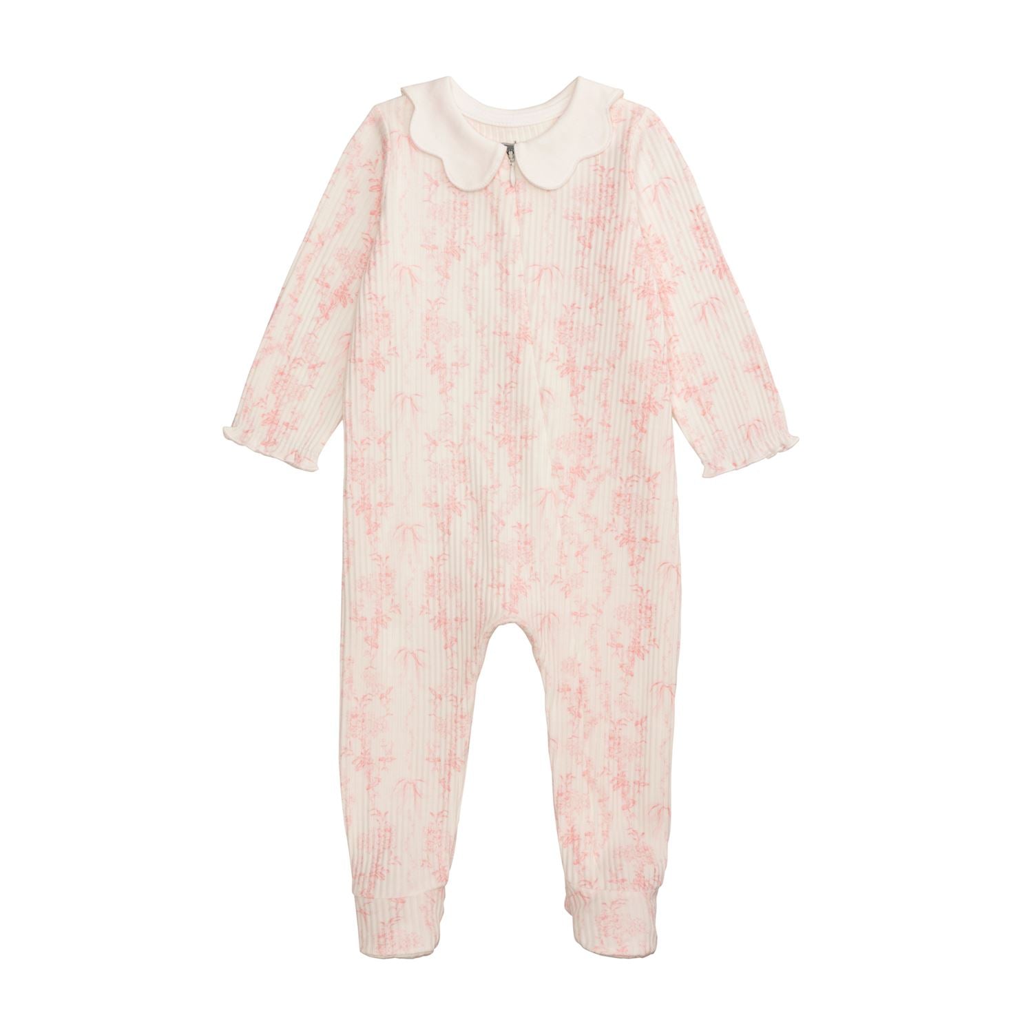 Floral Pink Scallop Sleeper