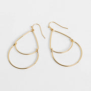 Gold Double Teardrops
