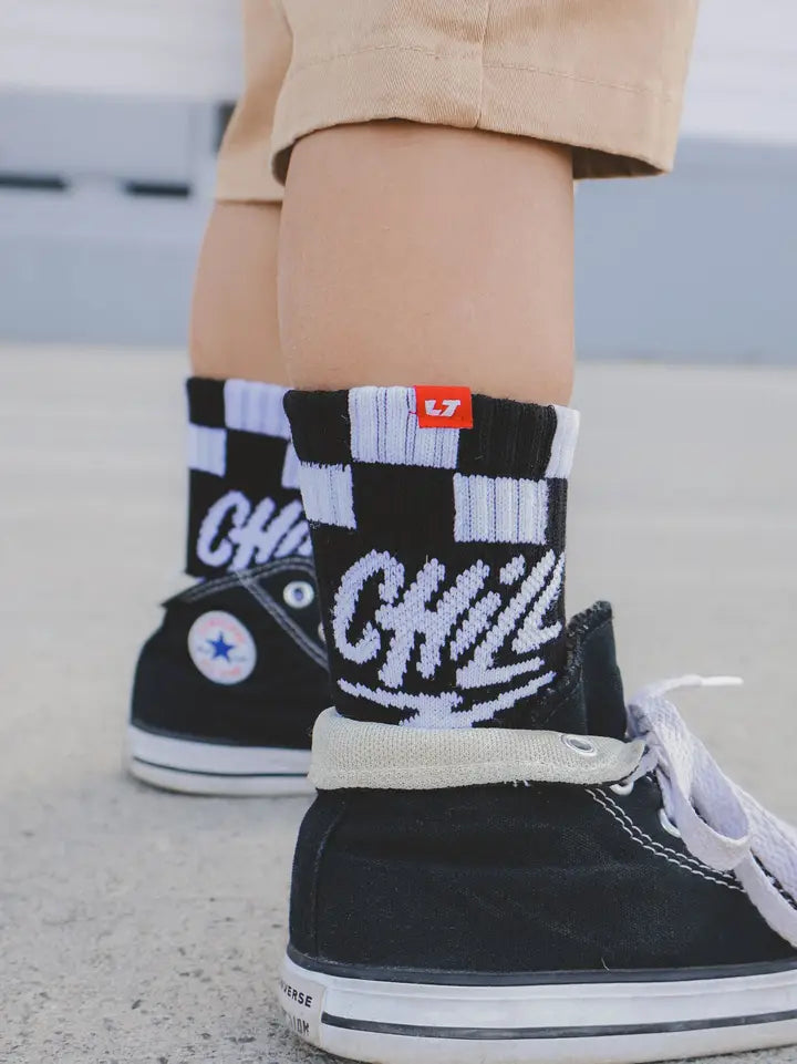 Chill Crew Socks - Black