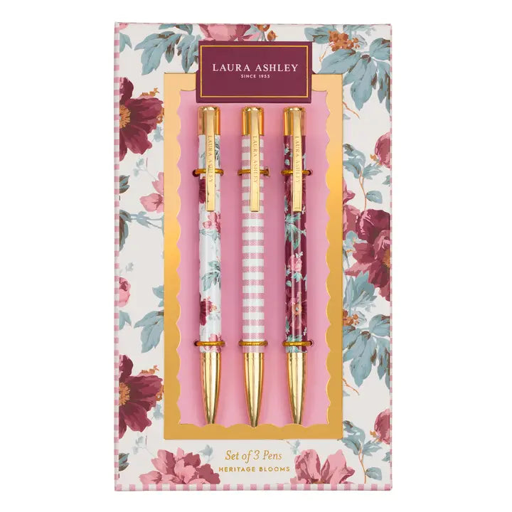 Heritage Blooms Floral Pen Set