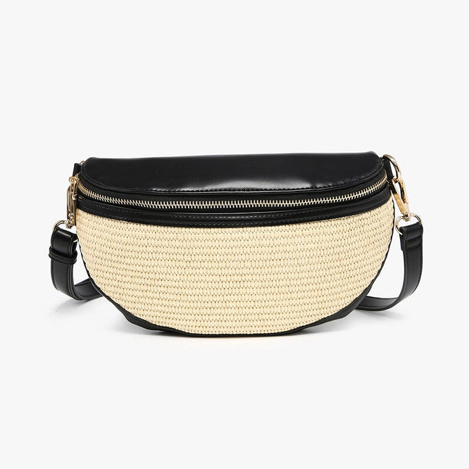 Nevaeh Black Straw Sling