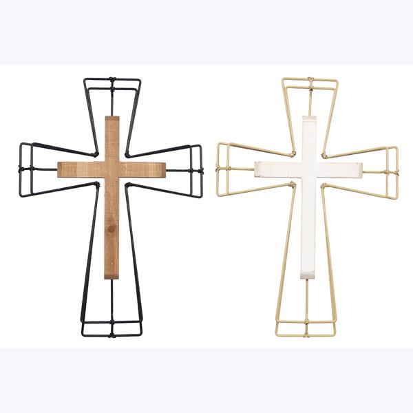 Wire/Wood Wall Cross