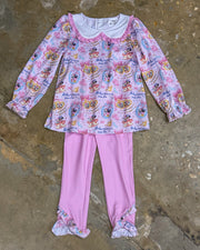 Once Upon A Teacup Pink Pant Set